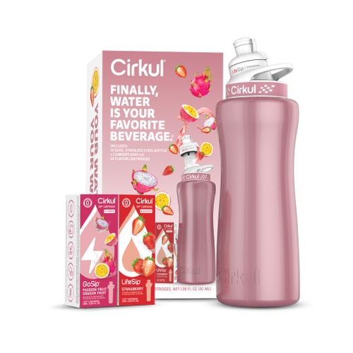 32oz. Rose Gold Stainless Steel Bottle Starter Kit - Gift Ready
